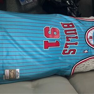 Mitchell & Ness Teal Hardwood Classics Jersey